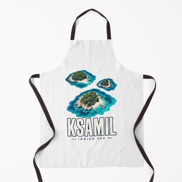 Item preview, Ksamil Ionian Sea Minimal Island Map designed and sold by AMICO77.