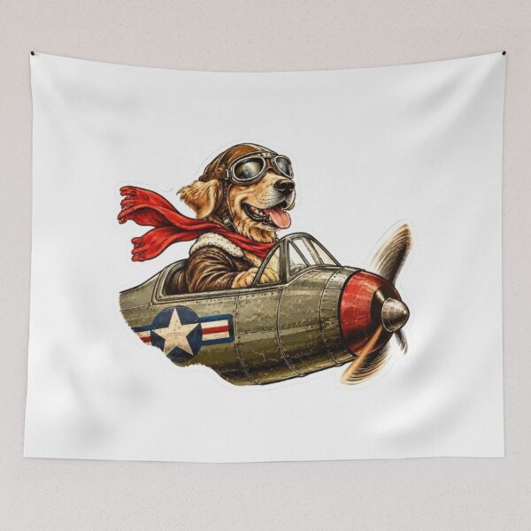 Item preview, Dog Pilot Retro Aviation designed and sold by Snurly.