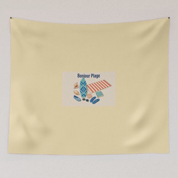 Item preview, Bonjour Plage designed and sold by SaltySurfgirl.