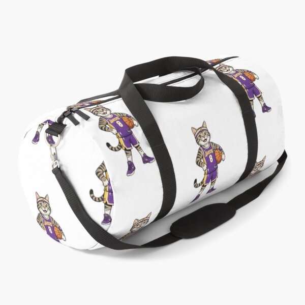 Item preview, Retro Funny Basketball Cat #8 Purple and Gold Jersey designed and sold by annaarthk.