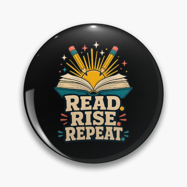 Item preview, Back to school Read Rise Repeat Retro Book Stack Reading Lover designed and sold by Uglyandcute.