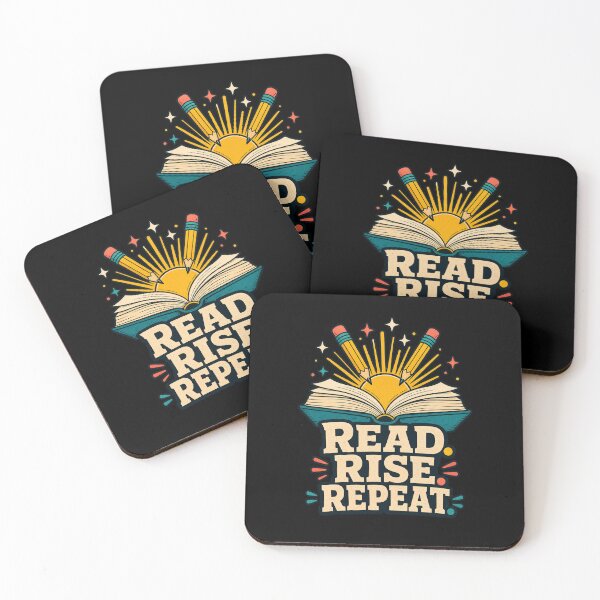 Item preview, Back to school Read Rise Repeat Retro Book Stack Reading Lover designed and sold by Uglyandcute.