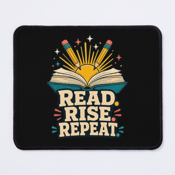 Item preview, Back to school Read Rise Repeat Retro Book Stack Reading Lover designed and sold by Uglyandcute.