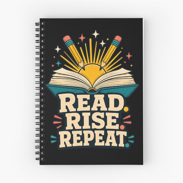 Item preview, Back to school Read Rise Repeat Retro Book Stack Reading Lover designed and sold by Uglyandcute.