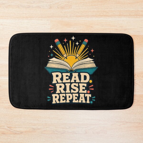 Item preview, Back to school Read Rise Repeat Retro Book Stack Reading Lover designed and sold by Uglyandcute.