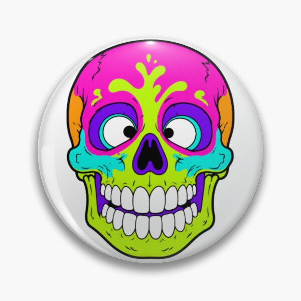 Item preview, Neon Head Trip Skull designed and sold by darametzgerart.