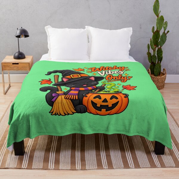 Item preview, Cozy Little Witch – Cute Black Cat Halloween designed and sold by RosalesArts.