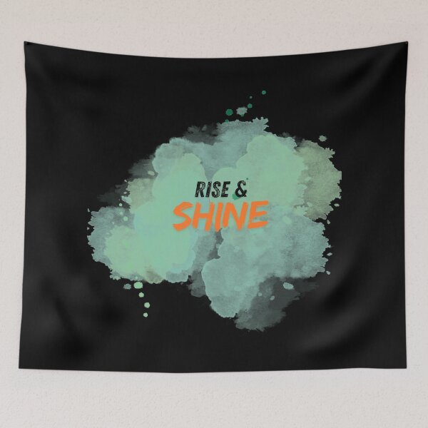 Item preview, Rise & Shine – Inspirational Colorful Paint Splatter Design designed and sold by CREATIVE HIVE.