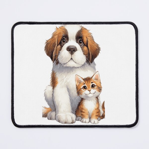 Item preview, Cute puppy and kitten best friends designed and sold by norachiang.