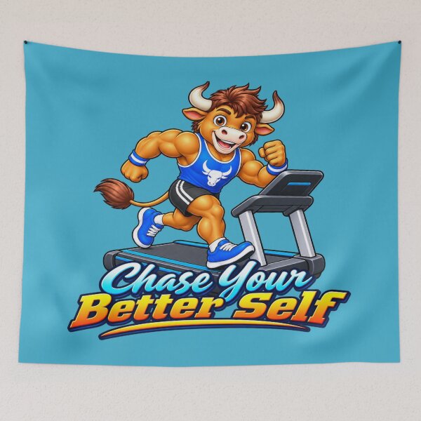 Item preview, Fitness Bull 'Chase Your Better Self' designed and sold by TriStudio.