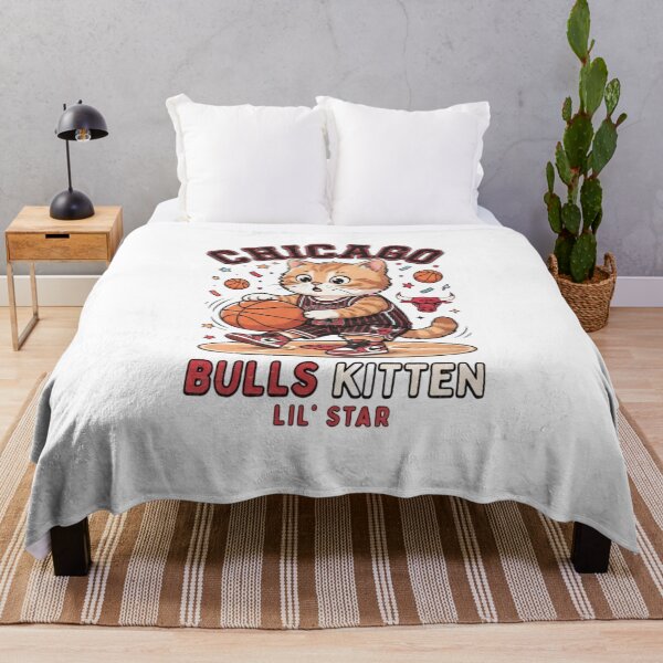 Item preview, Chicago Bulls Kitten Basketball Player - Cute Lil Star Cat designed and sold by annaarthk.