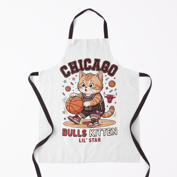 Item preview, Chicago Bulls Kitten Basketball Player - Cute Lil Star Cat designed and sold by annaarthk.