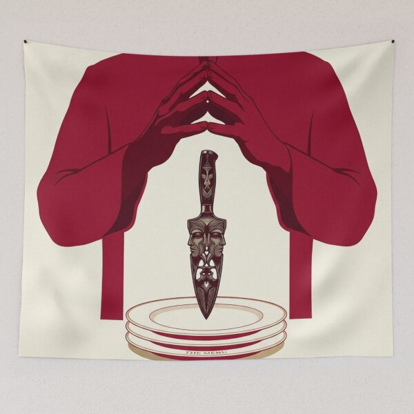 Item preview, The Menu Original Custom Vintage Movie Poster Wall Art Tee Design designed and sold by Cool Robot Bro..