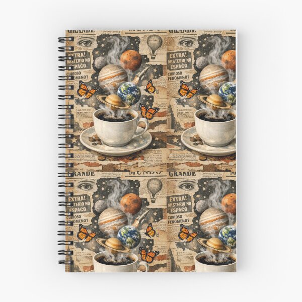 Item preview, Surreal Cosmic Coffee Cup Retro Collage designed and sold by Ink-verse-.