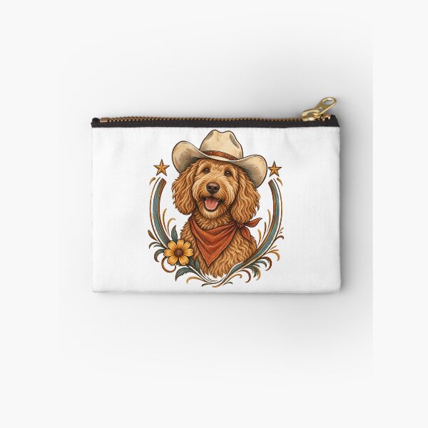 Item preview, Cowboy Goldendoodle Western Dog Portrait designed and sold by AMICO77.