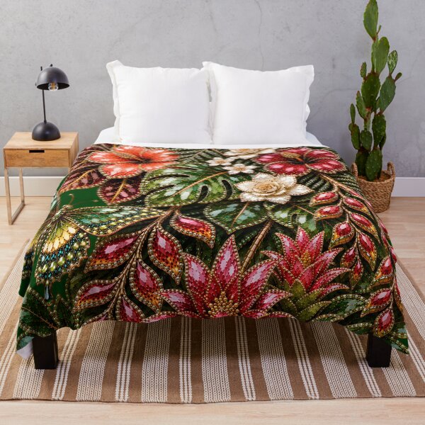 Item preview, MAJESTIC CRYSTAL TROPICAL FLOWERS designed and sold by wordspixies.