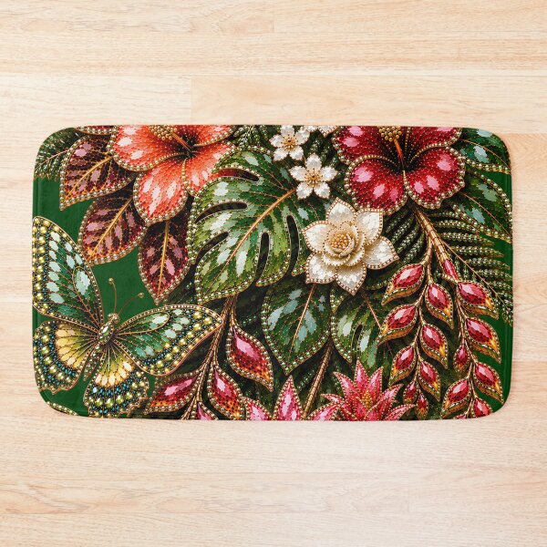 Item preview, MAJESTIC CRYSTAL TROPICAL FLOWERS designed and sold by wordspixies.