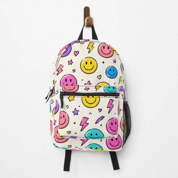 Item preview, Colorful Happy Faces & Stars Pattern designed and sold by Car23314.
