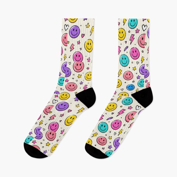 Item preview, Colorful Happy Faces & Stars Pattern designed and sold by Car23314.
