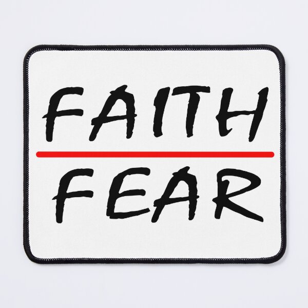 Item preview, Faith Over Fear Black Lettering Red Bar designed and sold by Rolographics1.