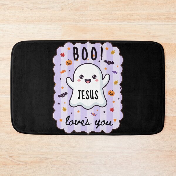 Item preview, Halloween Cute Ghost Jesus Loves You Boo Spooky Season Fall Treats designed and sold by Forevermore.