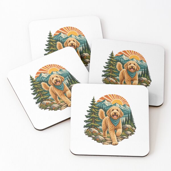 Item preview, Goldendoodle Mountain Adventure designed and sold by AMICO77.