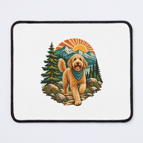 Item preview, Goldendoodle Mountain Adventure designed and sold by AMICO77.