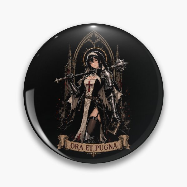 Item preview, Ora Et Pugna – Gothic Anime Battle Nun designed and sold by BigKawaii.