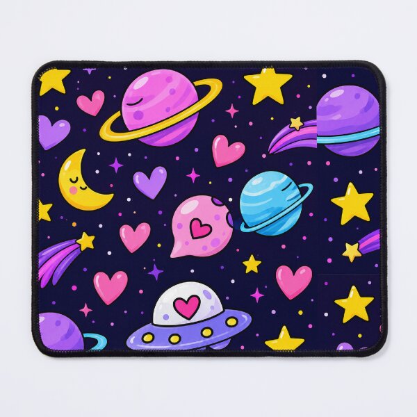 Item preview, Kawaii Space Moon & Planet Pattern designed and sold by Car23314.