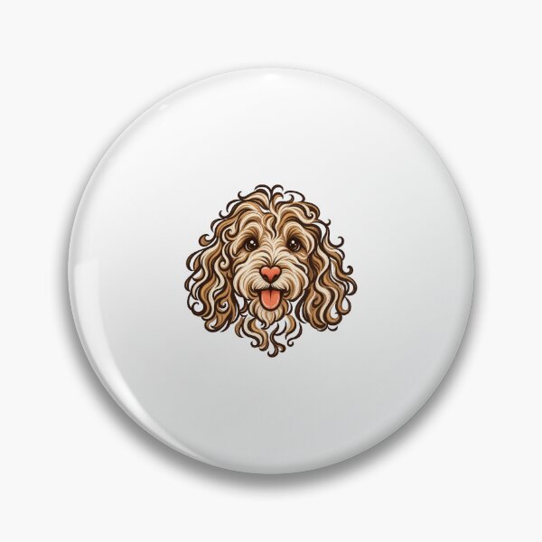Item preview, Minimal Curly Goldendoodle Face designed and sold by AMICO77.