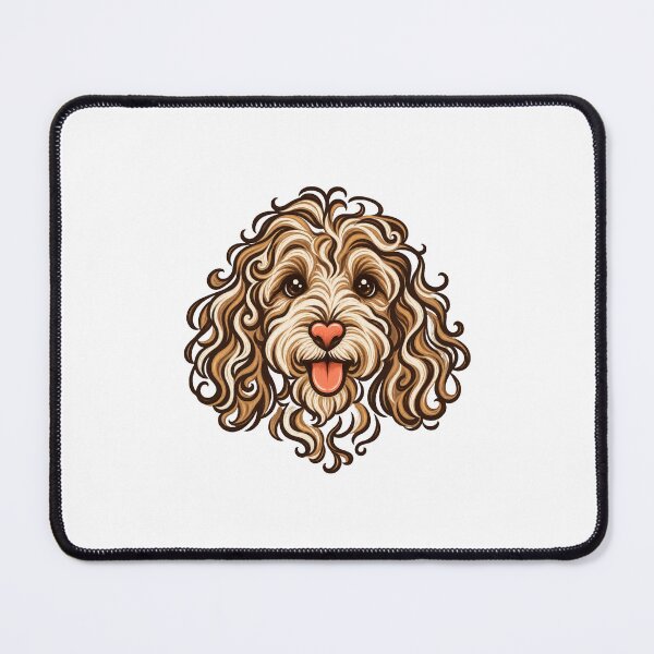 Item preview, Minimal Curly Goldendoodle Face designed and sold by AMICO77.