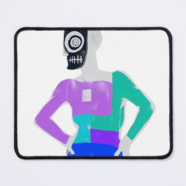 Item preview, Abstract Color Block Figure with Surreal Mask designed and sold by werzixr.