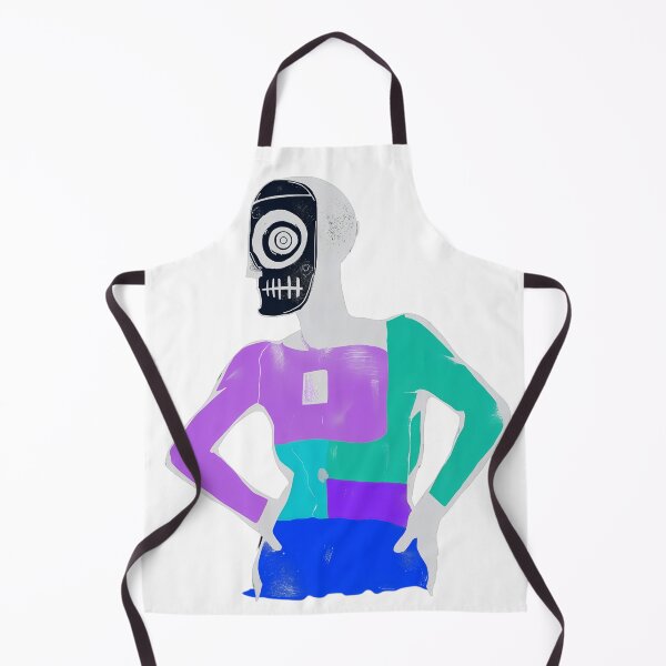 Item preview, Abstract Color Block Figure with Surreal Mask designed and sold by werzixr.