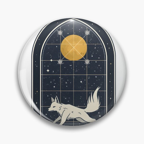 Item preview, Celestial White Fox Under Full Moon designed and sold by werzixr.
