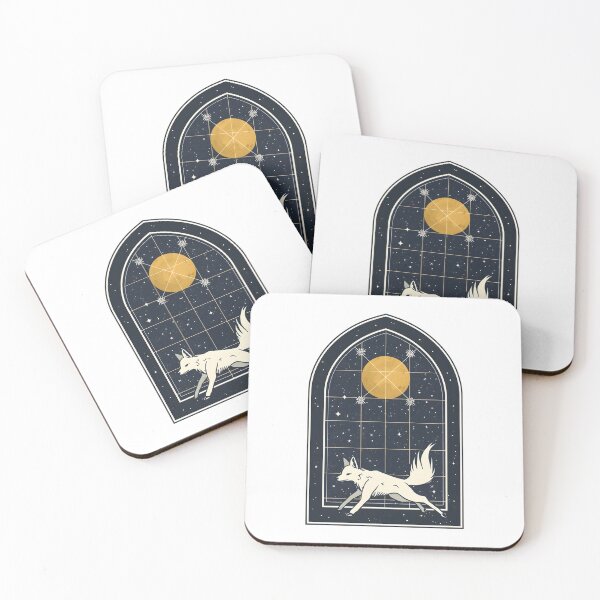 Item preview, Celestial White Fox Under Full Moon designed and sold by werzixr.