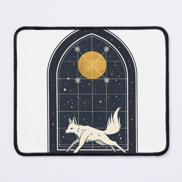 Item preview, Celestial White Fox Under Full Moon designed and sold by werzixr.
