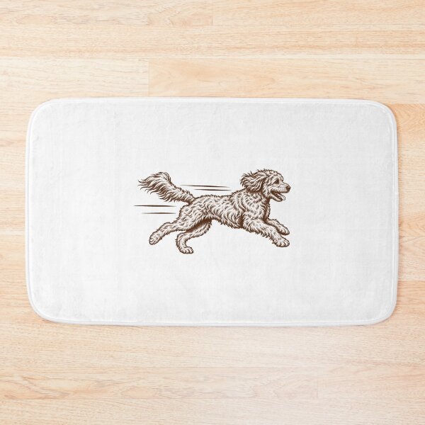 Item preview, Running Goldendoodle One Color Line Art designed and sold by AMICO77.