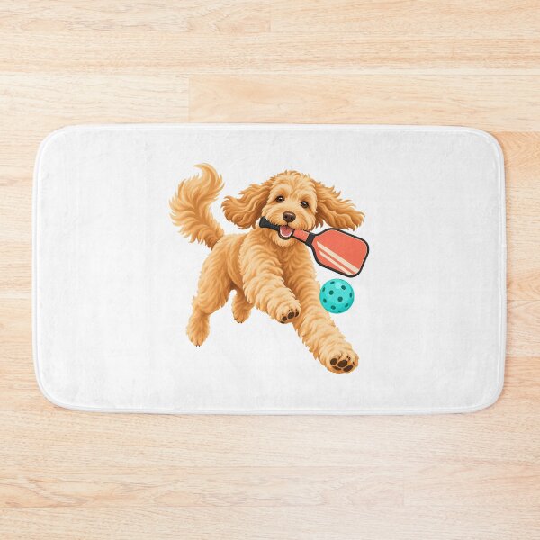 Item preview, Goldendoodle Playing Pickleball designed and sold by AMICO77.