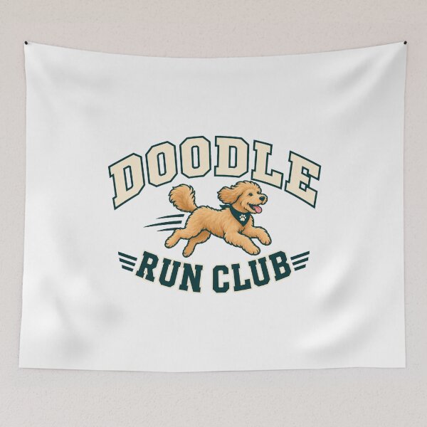 Item preview, Doodle Run Club Goldendoodle designed and sold by AMICO77.