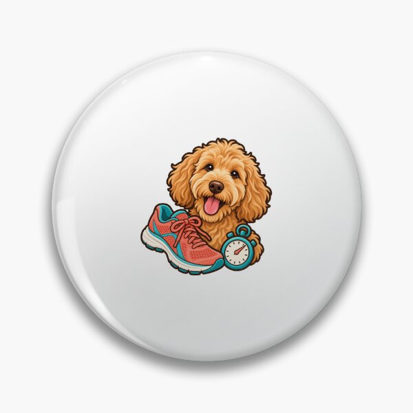 Item preview, Goldendoodle Running Shoe and Stopwatch designed and sold by AMICO77.
