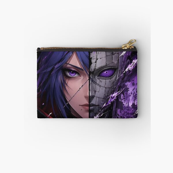 Item preview, Purple Shadow Warrior Split Face – Dark Anime Gothic Rose Cyberpunk Art designed and sold by Dyan4.