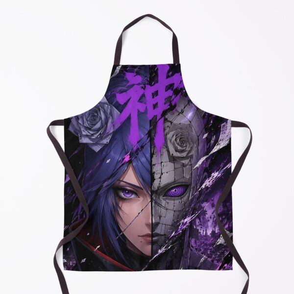 Item preview, Purple Shadow Warrior Split Face – Dark Anime Gothic Rose Cyberpunk Art designed and sold by Dyan4.