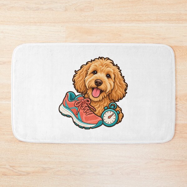Item preview, Goldendoodle Running Shoe and Stopwatch designed and sold by AMICO77.