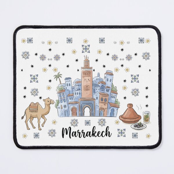 Item preview, Cute Koutoubia Mosque Marrakech Doodle Art designed and sold by RamyGallery.