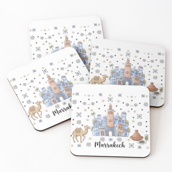 Item preview, Cute Koutoubia Mosque Marrakech Doodle Art designed and sold by RamyGallery.