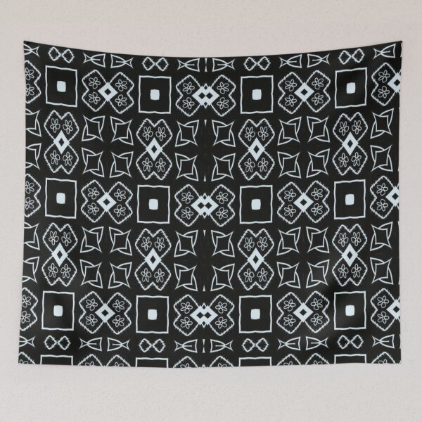 Item preview, Black & White Seamless Pattern designed and sold by PoloPrintsUK.