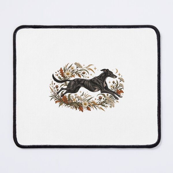 Item preview, Black Lurcher Running Through Wildflowers designed and sold by AMICO77.