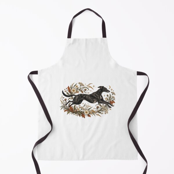 Item preview, Black Lurcher Running Through Wildflowers designed and sold by AMICO77.