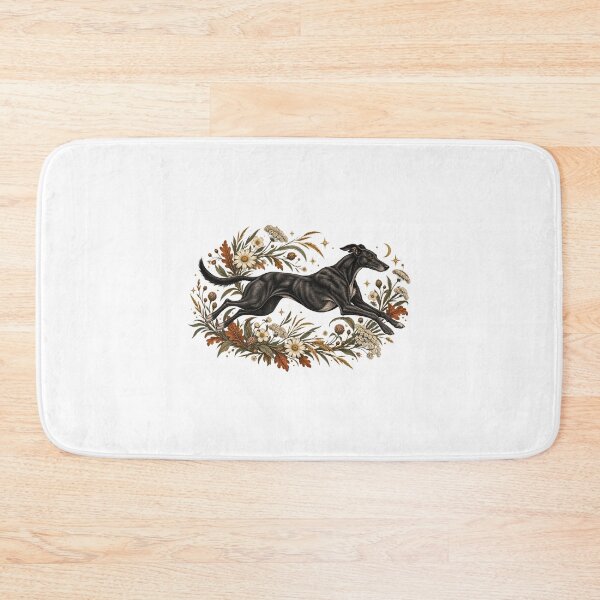 Item preview, Black Lurcher Running Through Wildflowers designed and sold by AMICO77.