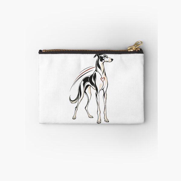 Item preview, Minimal Black Lurcher Heart Line Art designed and sold by AMICO77.